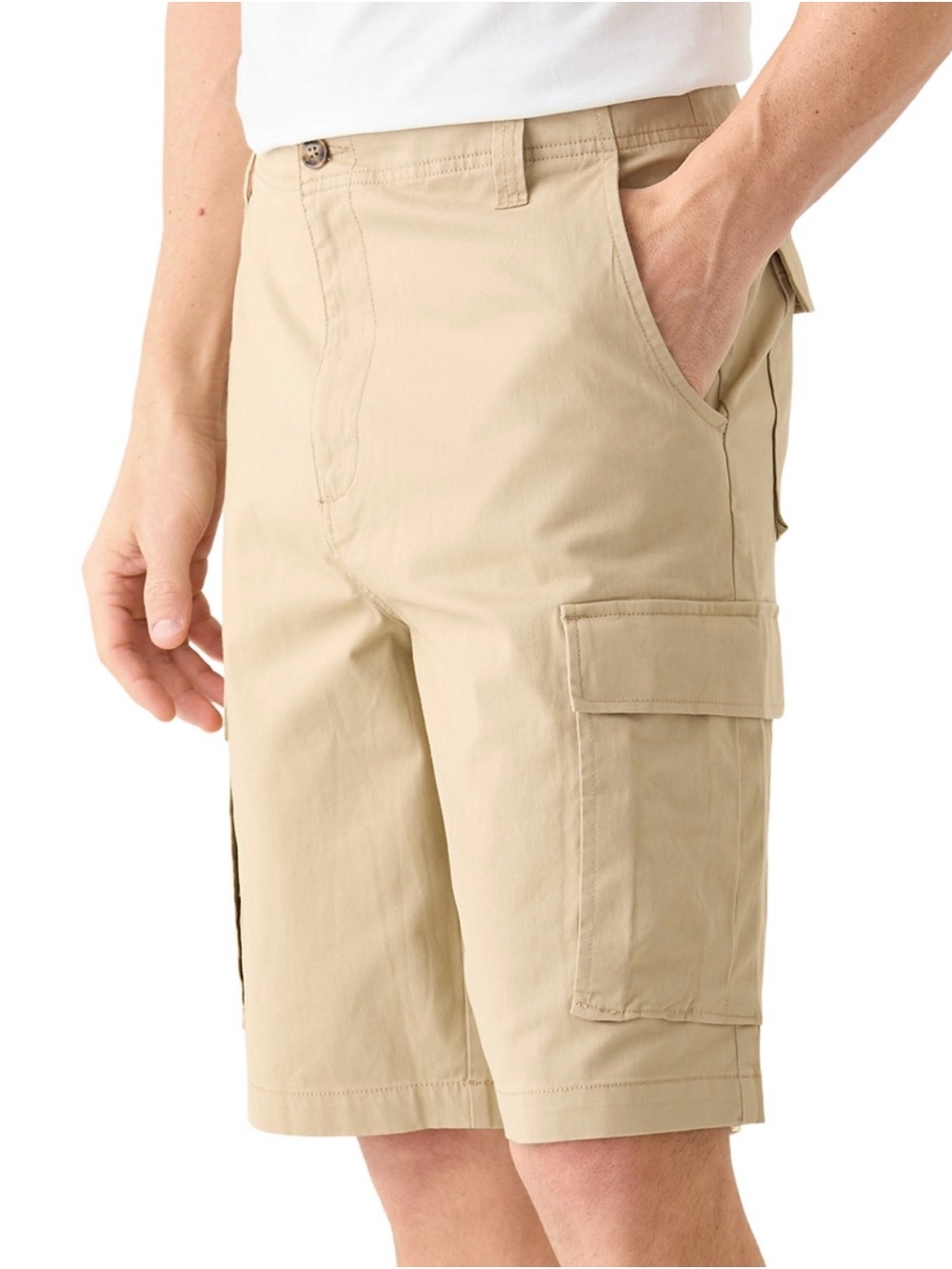Saddlebred Men's Tan Cargo Shorts - Utility Pocket Style
